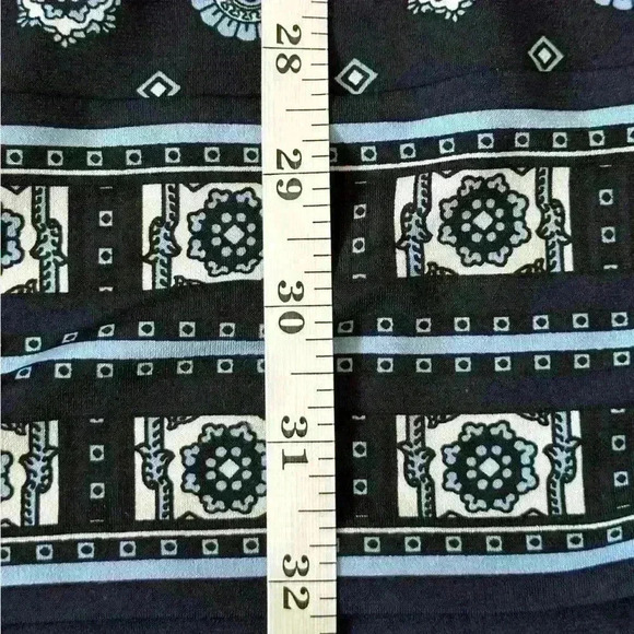 Michael Kors Geometrical Blue Jersey Stretch Shift Dress Gorgeous Women’s Small - Picture 8 of 10